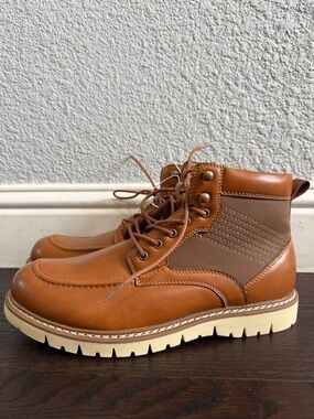 Steve Madden Men's Bleeker Boot Color Cognac Size 10.5